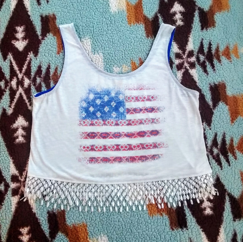 Flag Crop Top